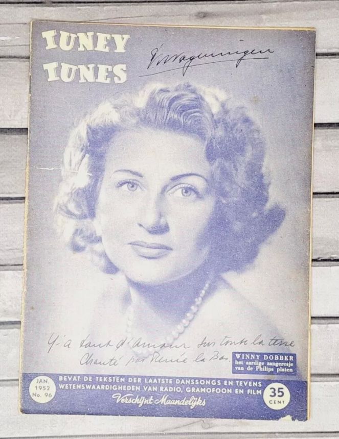 TUNEY TUNES magazine side cover Issue 96  January 1952