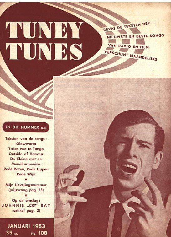 TUNEY TUNES magazine side cover Issue 108  January 1953