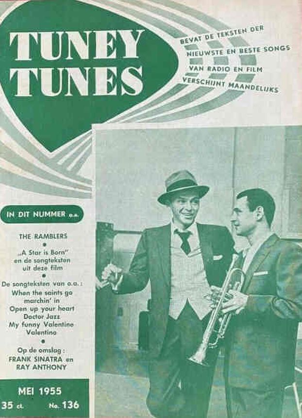 TUNEY TUNES magazine side cover Issue 136  May 1955