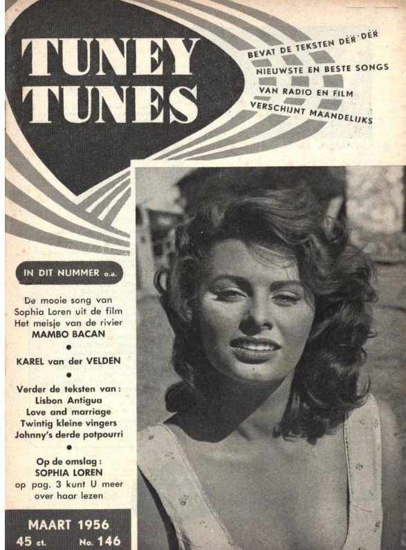 TUNEY TUNES magazine side cover Issue 146  March 1956