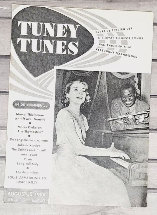 TUNEY TUNES magazine side cover Issue 151  August 1956