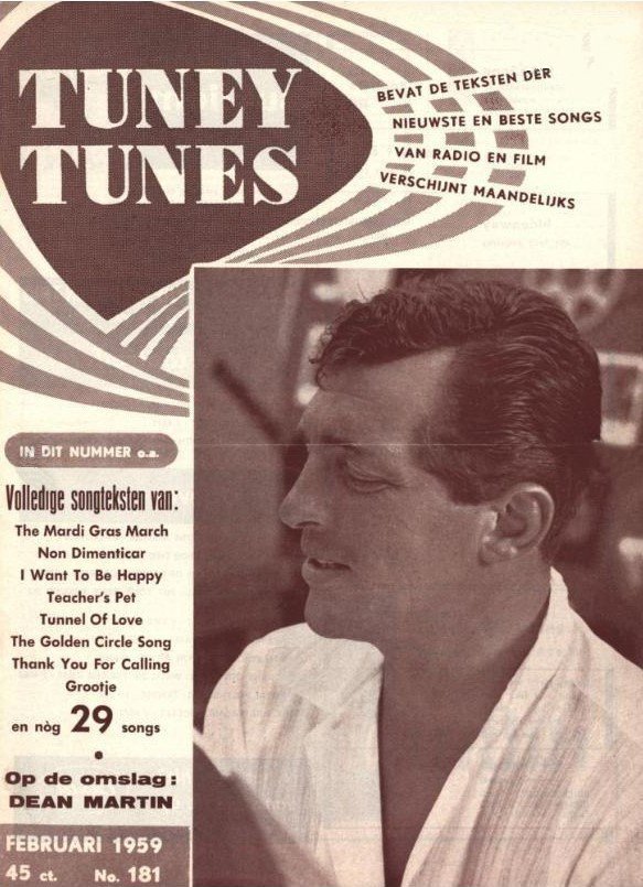 TUNEY TUNES magazine side cover Issue 181  February 1959