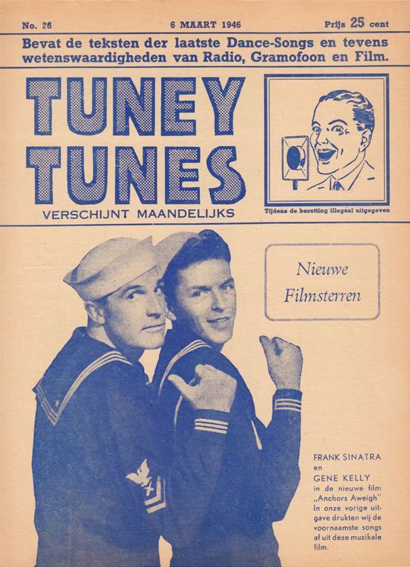 TUNEY TUNES magazine side cover Issue 26  March 1946
