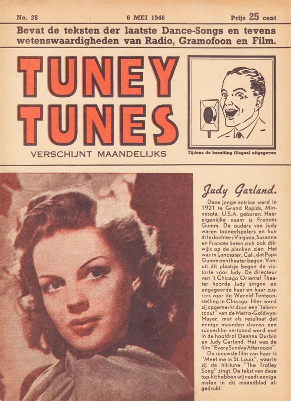TUNEY TUNES magazine side cover Issue 28  May 1946