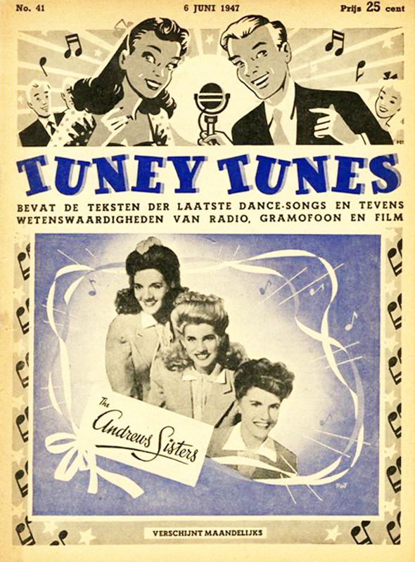 TUNEY TUNES magazine side cover Issue 41  June 1947