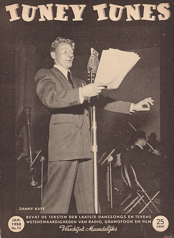 TUNEY TUNES magazine side cover Issue 72  January 1950