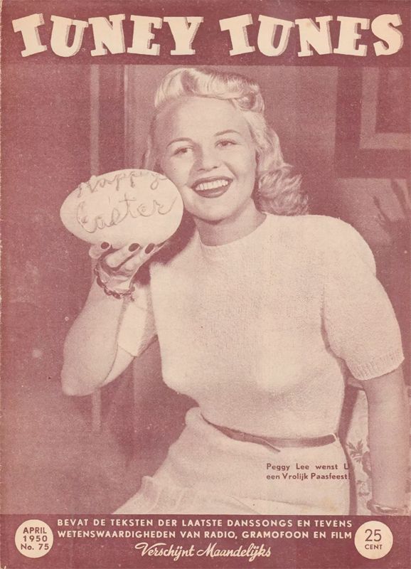 TUNEY TUNES magazine side cover Issue 75  April 1950