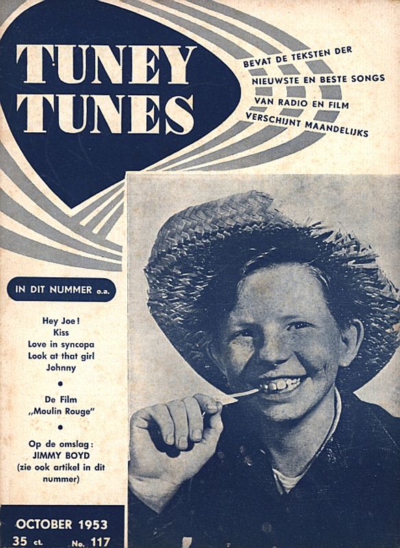 TUNEY TUNES magazine side cover Issue 117  October 1953