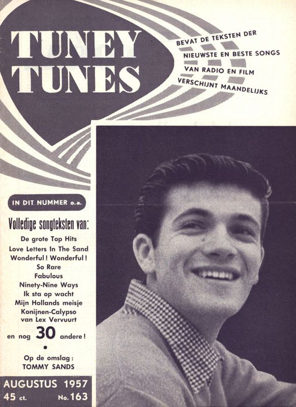 TUNEY TUNES magazine side cover Issue 163  August 1957