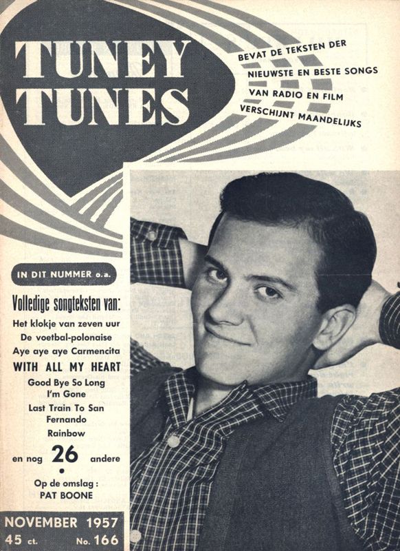 TUNEY TUNES magazine side cover Issue 166  November 1957