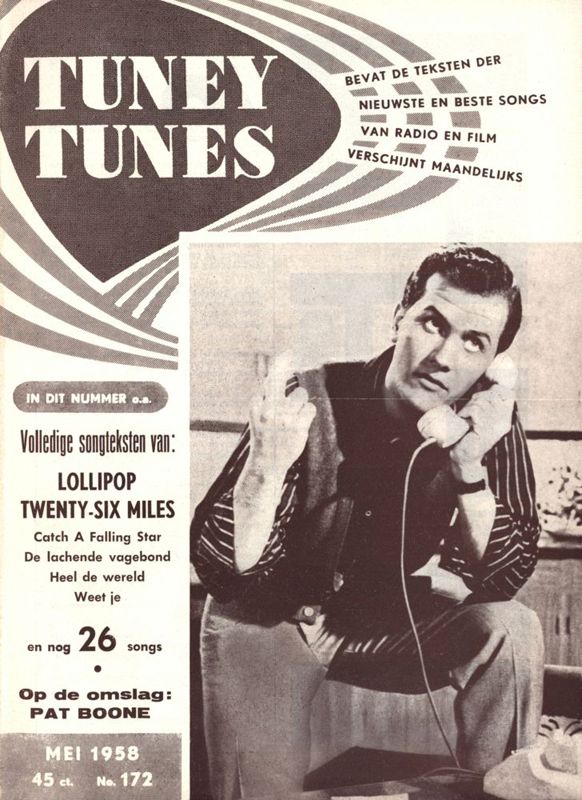 TUNEY TUNES magazine side cover Issue 172  May 1958