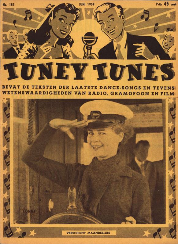 TUNEY TUNES magazine side cover Issue 185  June 1959
