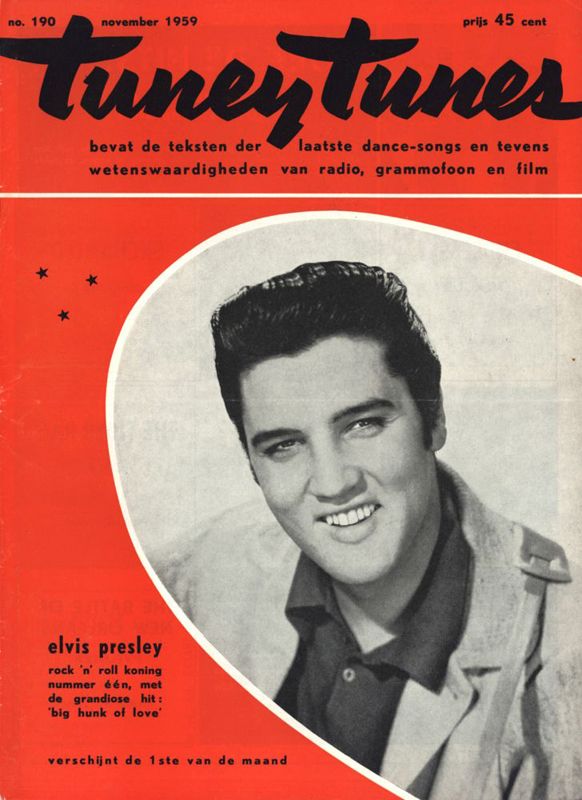 TUNEY TUNES magazine side cover Issue 190  November 1959