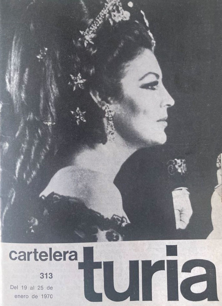 CARTELERA TURIA magazine side cover Issue 313 19 January 1970