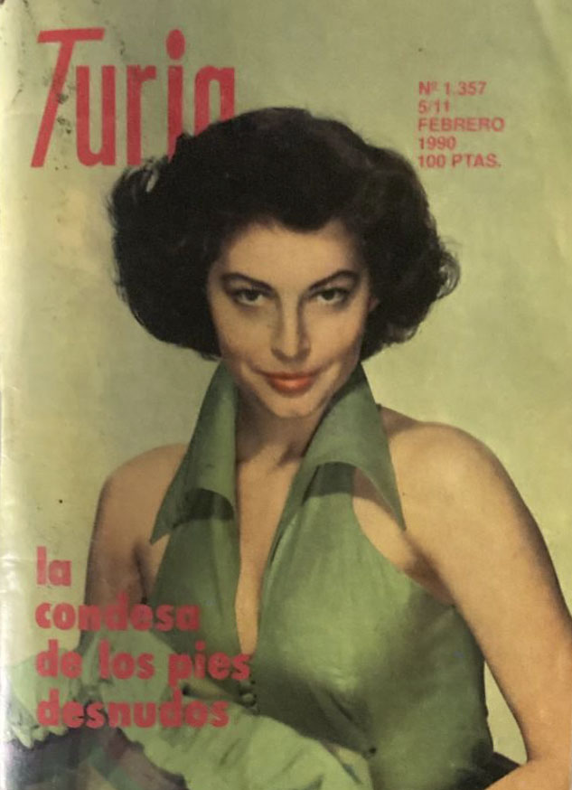 CARTELERA TURIA magazine side cover Issue 1357 5 February 1990