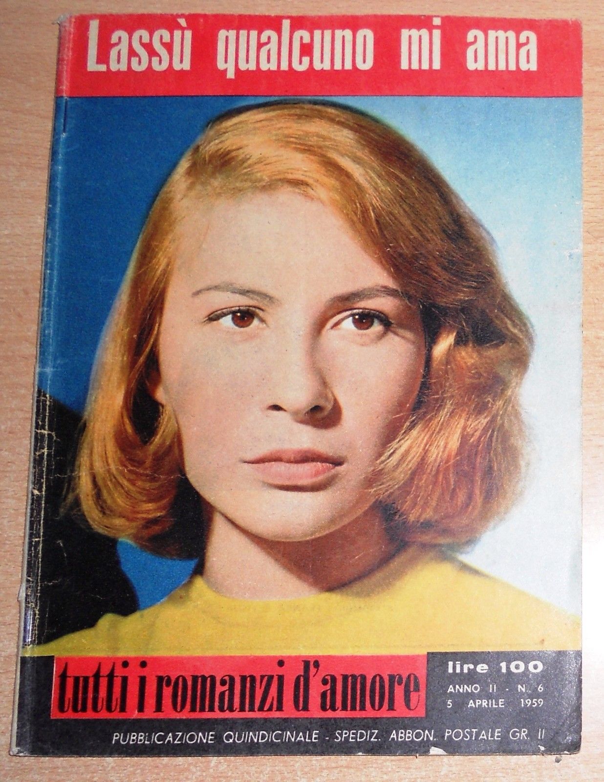 TUTTI I ROMANZI D AMORE magazine side cover Issue 6 5 April 1959