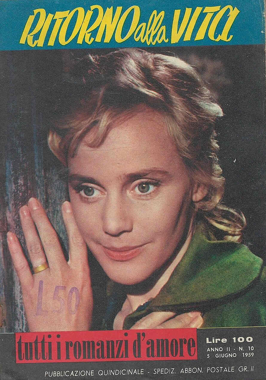 TUTTI I ROMANZI D AMORE magazine side cover Issue 10 5 June 1959