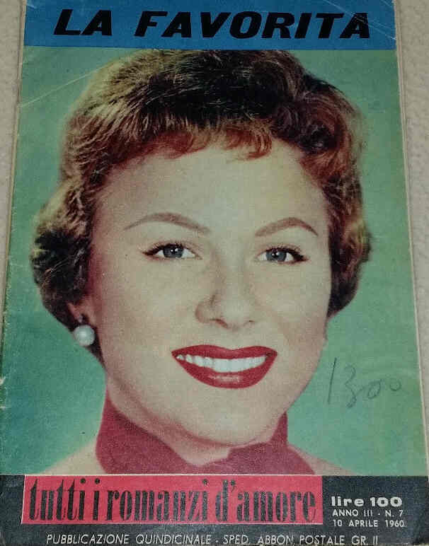 TUTTI I ROMANZI D AMORE magazine side cover Issue 7 10 April 1960