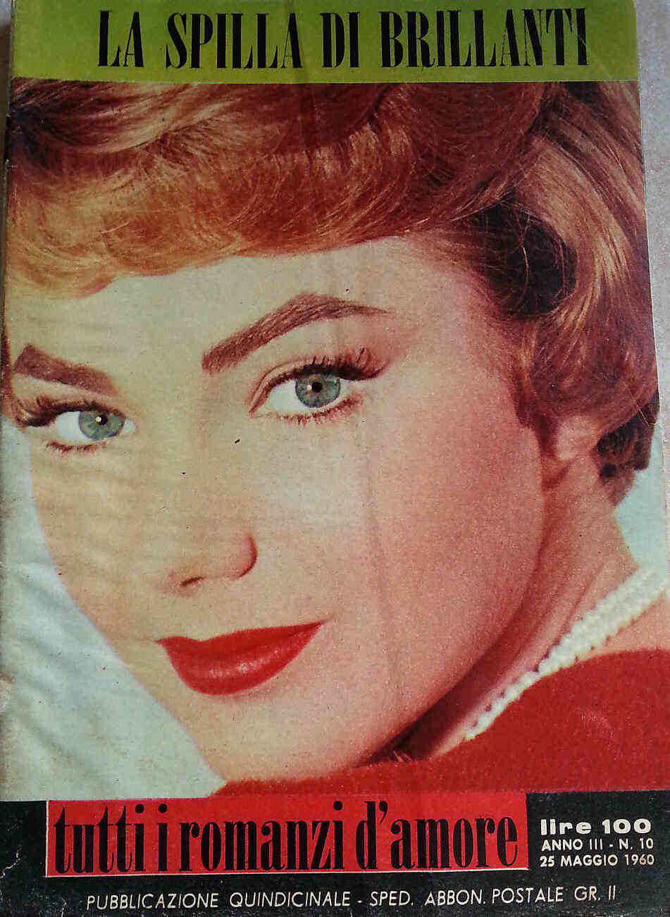 TUTTI I ROMANZI D AMORE magazine side cover Issue 10 25 May 1960