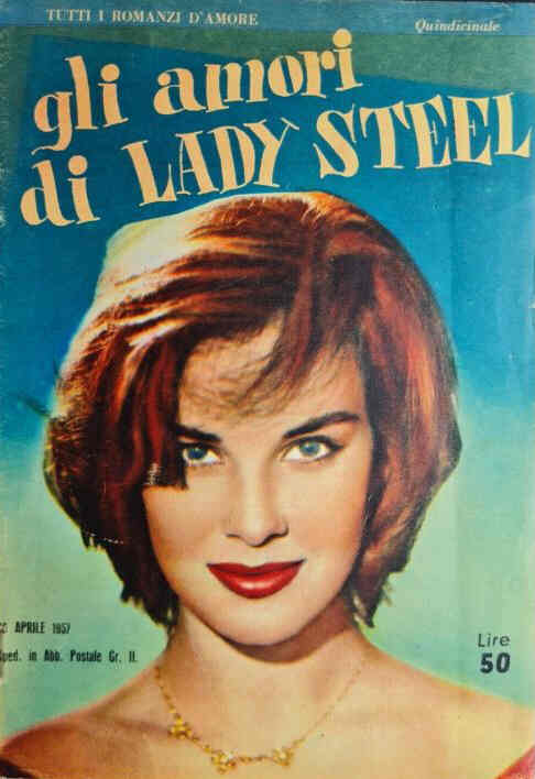 TUTTI I ROMANZI D AMORE magazine side cover  April 1957