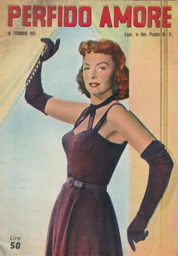 TUTTI I ROMANZI D AMORE magazine side cover Issue 2 16 February 1957