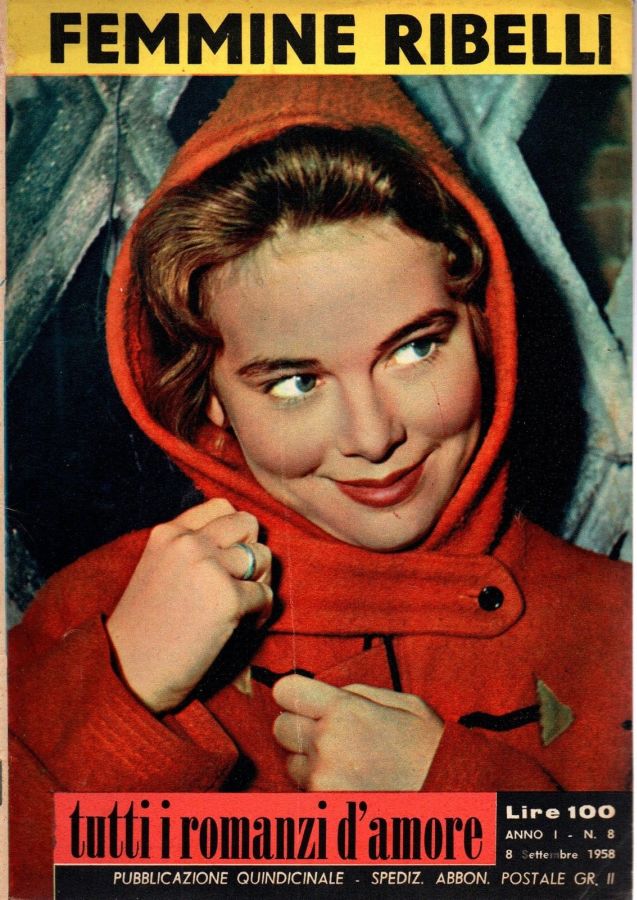 TUTTI I ROMANZI D AMORE magazine side cover Issue 8 8 September 1958