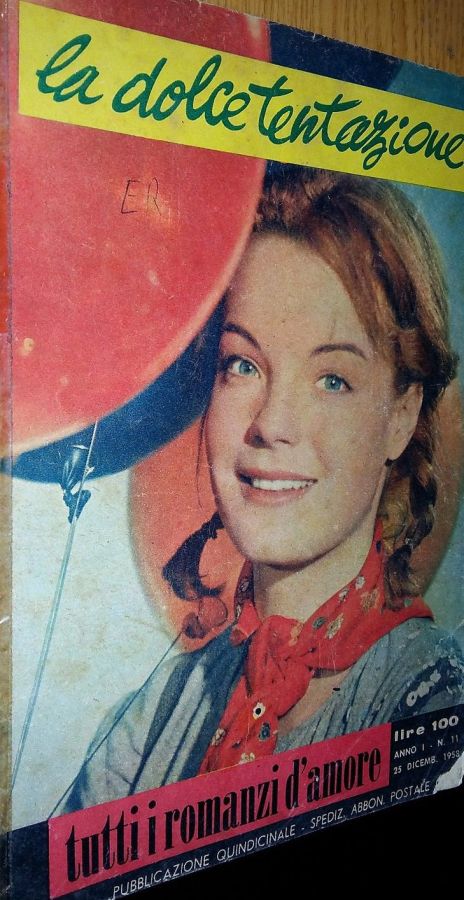 TUTTI I ROMANZI D AMORE magazine side cover Issue 11 25 December 1958