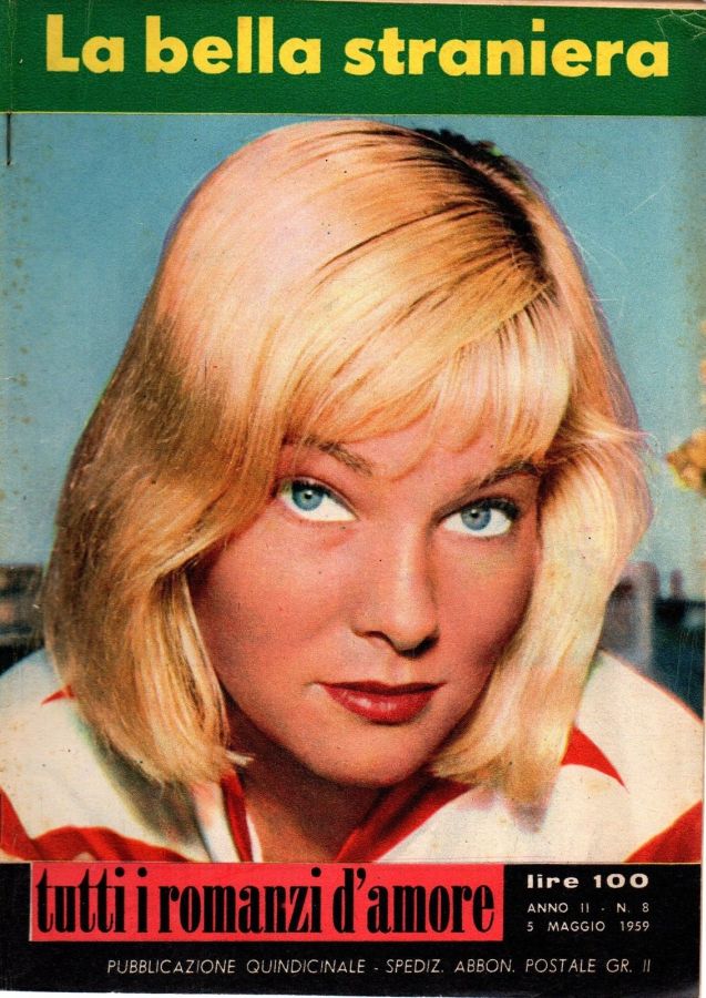 TUTTI I ROMANZI D AMORE magazine side cover Issue 8 5 May 1959