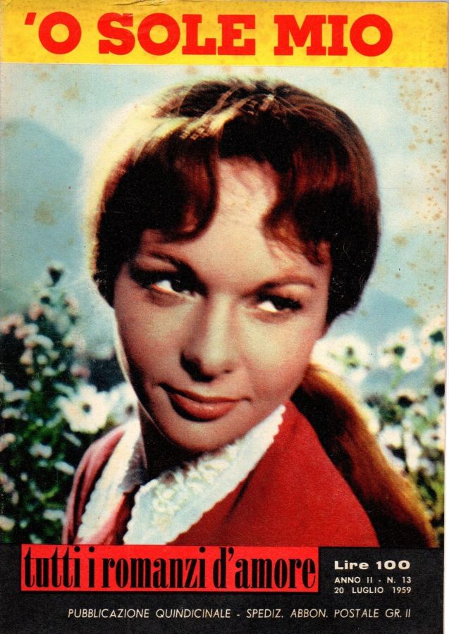 TUTTI I ROMANZI D AMORE magazine side cover Issue 13 20 July 1959