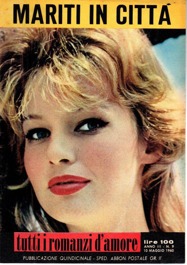 TUTTI I ROMANZI D AMORE magazine side cover Issue 9 10 May 1960