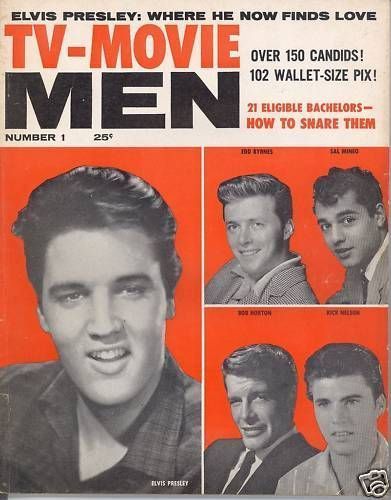 TV-MOVIE MEN magazine side cover Issue 1  1959