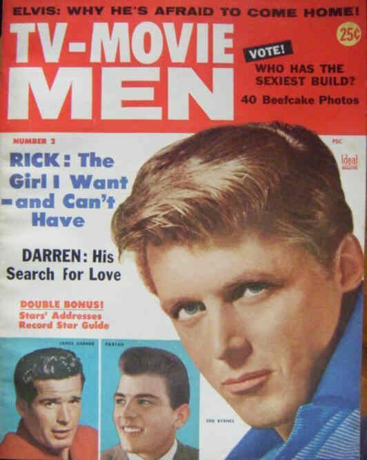 TV-MOVIE MEN magazine side cover Issue 2  1959