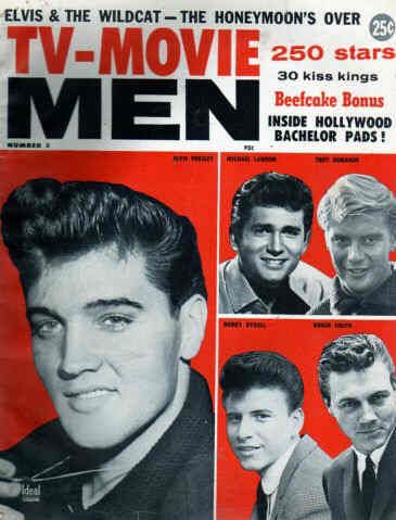 TV-MOVIE MEN magazine side cover Issue 3  1960