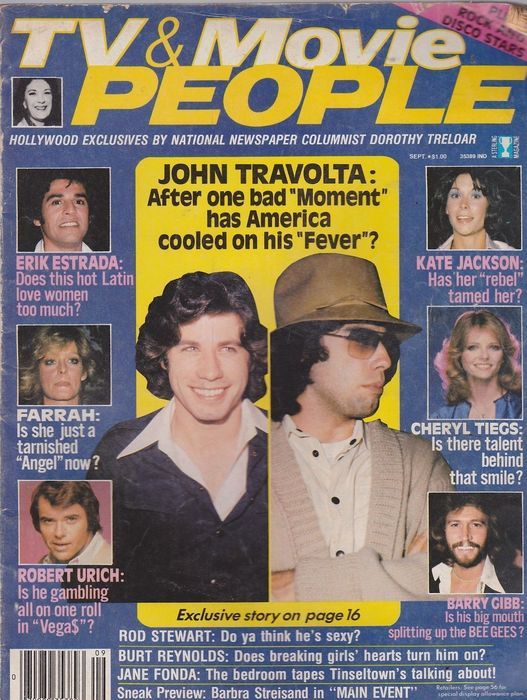 TV AND MOVIE PEOPLE magazine side cover September 1979
