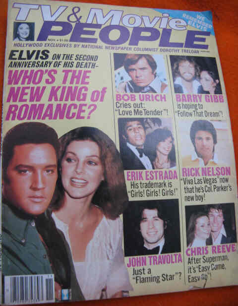 TV AND MOVIE PEOPLE magazine side cover November 1979