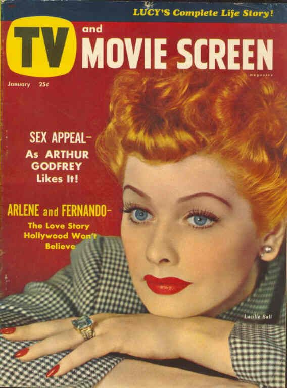 TV AND MOVIE SCREEN magazine side cover Issue 2 January 1954