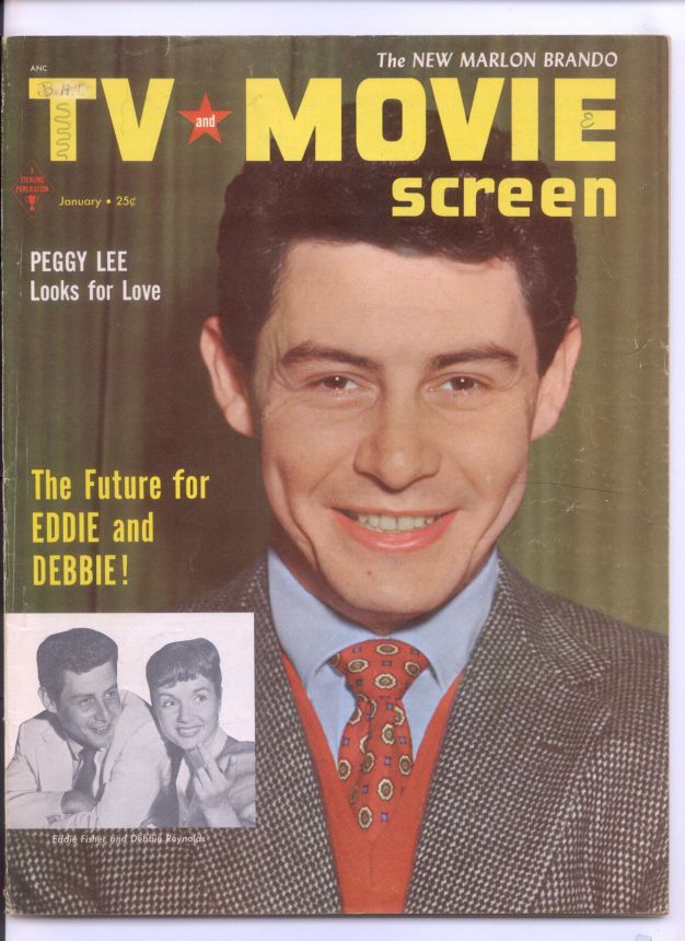 TV AND MOVIE SCREEN magazine side cover January 1955