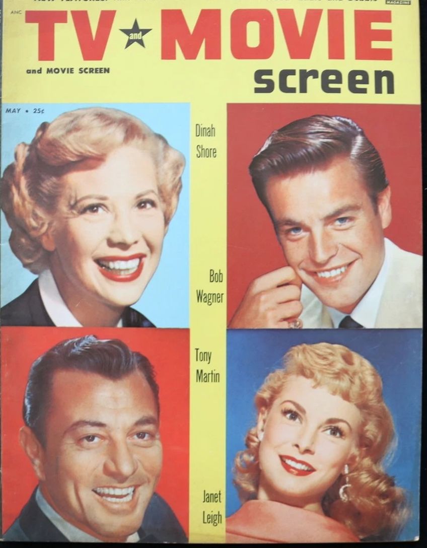 TV AND MOVIE SCREEN magazine side cover May 1956