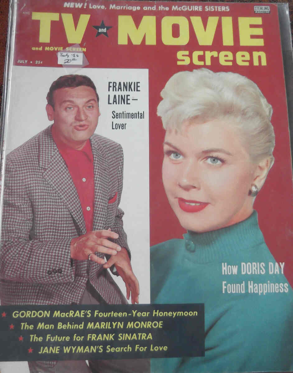 TV AND MOVIE SCREEN magazine side cover July 1956