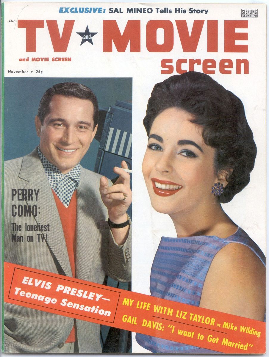 TV AND MOVIE SCREEN magazine side cover November 1956