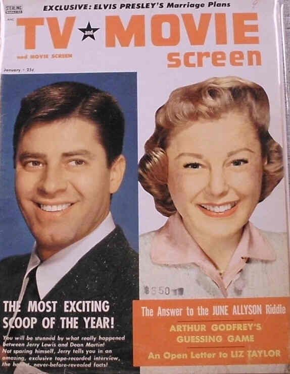 TV AND MOVIE SCREEN magazine side cover  Vol 4 # 2 January 1957