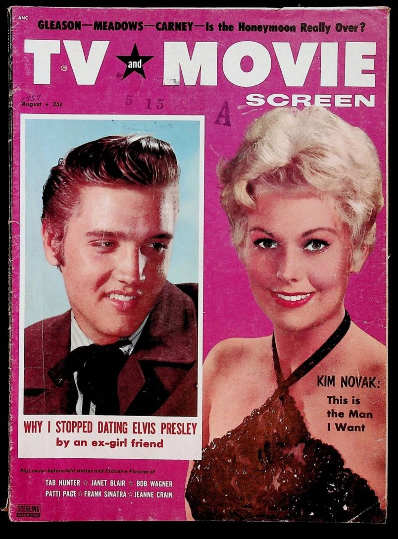 TV AND MOVIE SCREEN magazine side cover  Vol 4 # 5 August 1957