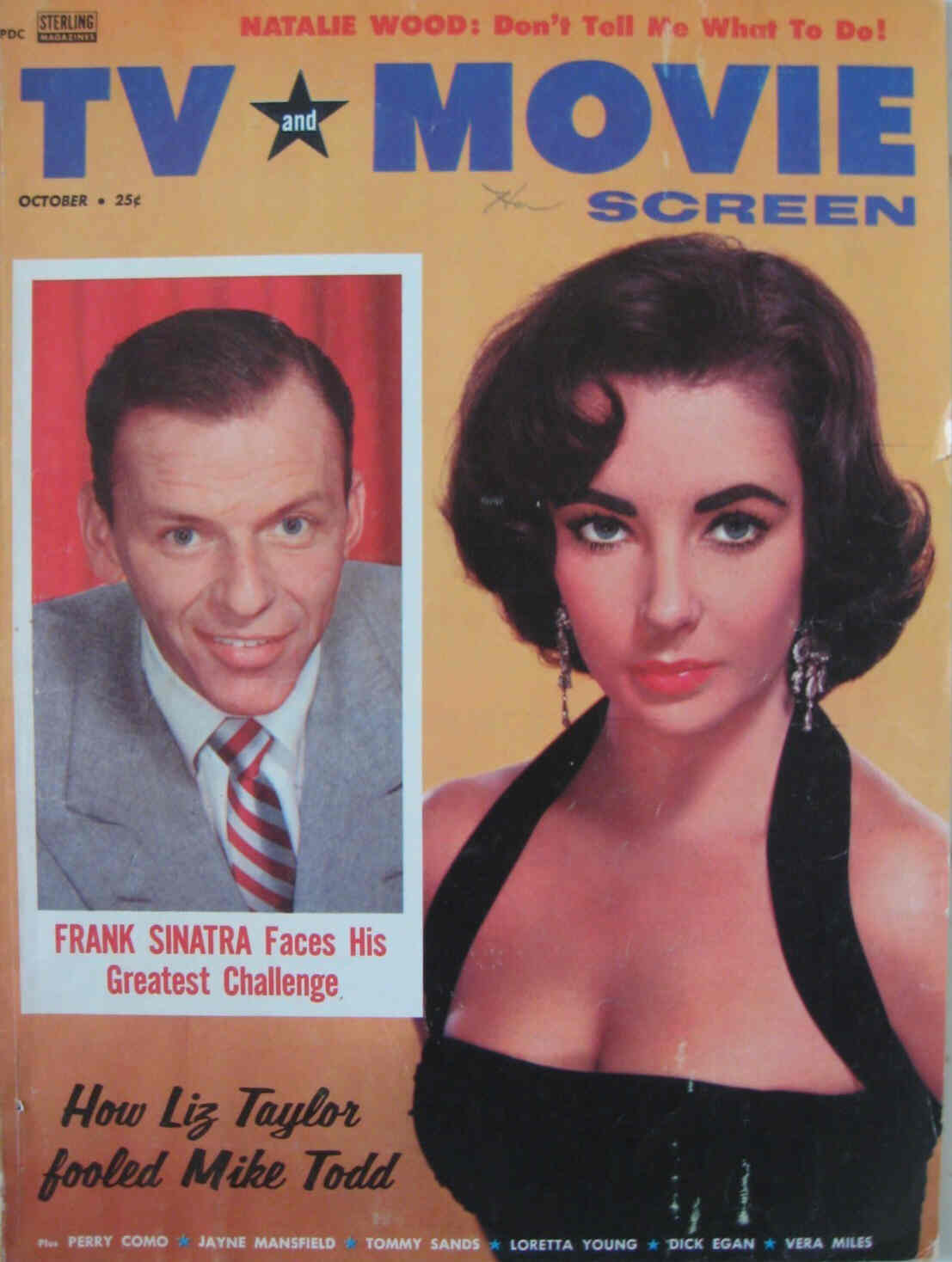 TV AND MOVIE SCREEN magazine side cover  Vol 4 # 6 October 1957