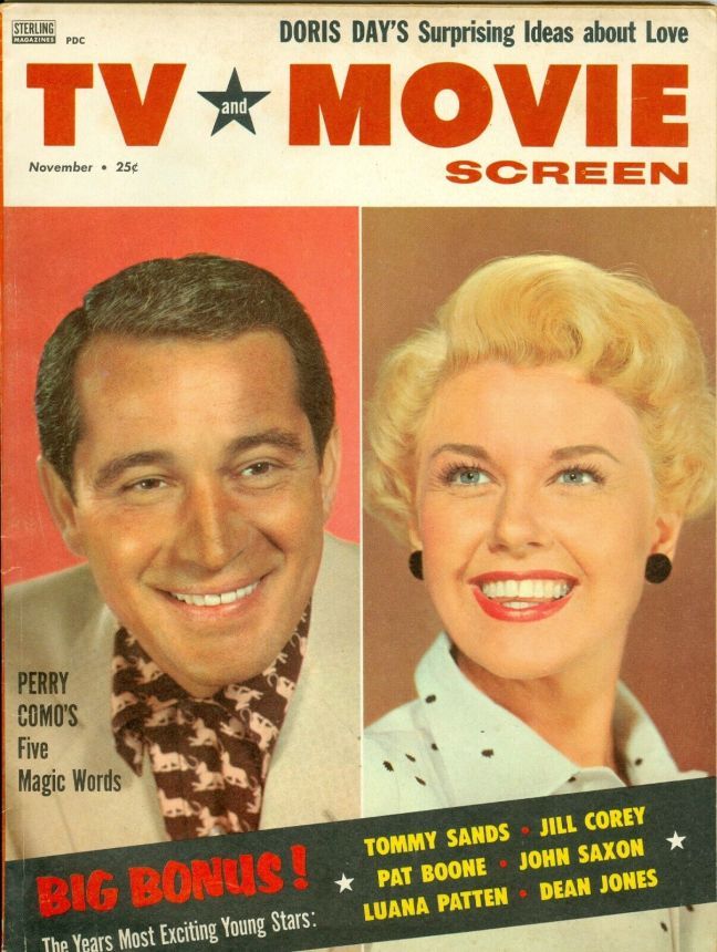 TV AND MOVIE SCREEN magazine side cover November 1957