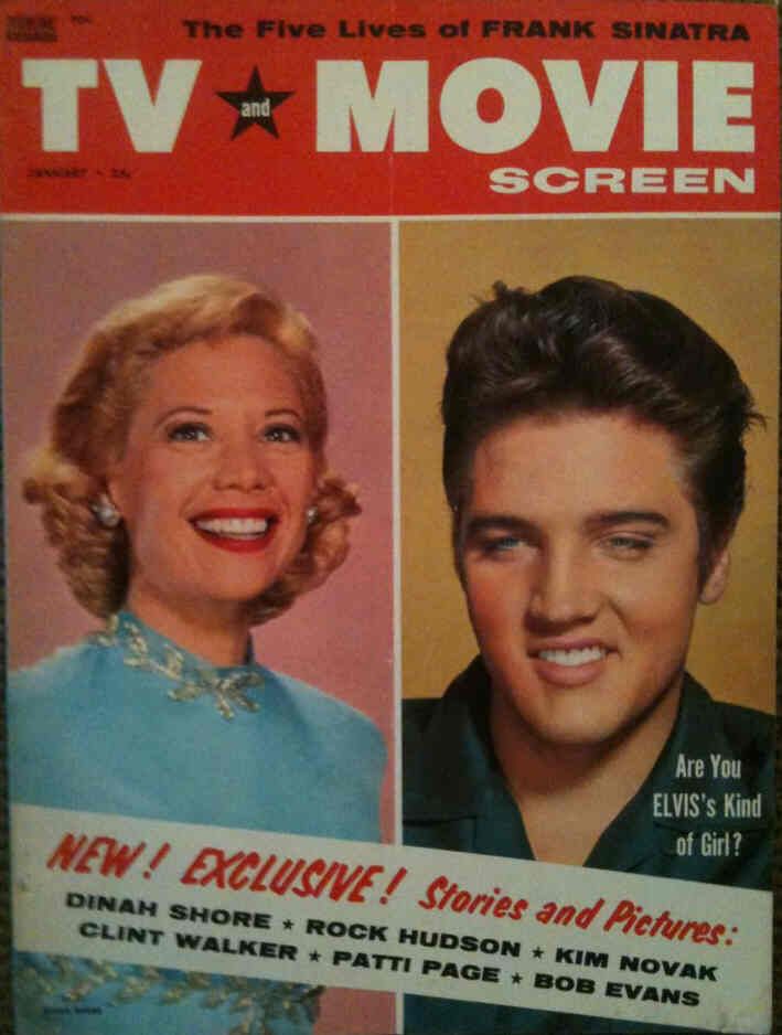 TV AND MOVIE SCREEN magazine side cover January 1958