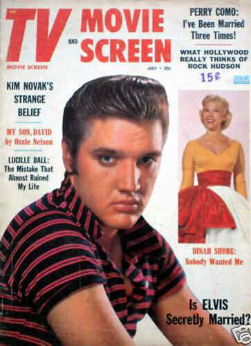 TV AND MOVIE SCREEN magazine side cover July 1958