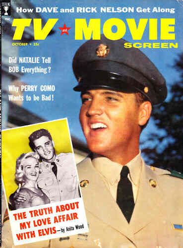 TV AND MOVIE SCREEN magazine side cover October 1958