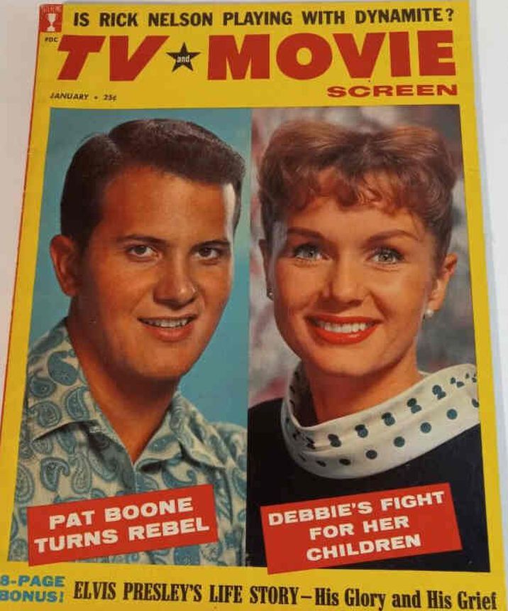 TV AND MOVIE SCREEN magazine side cover January 1959