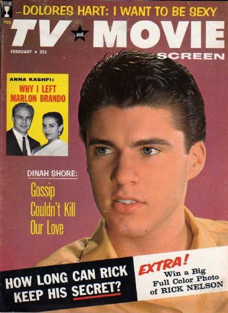 TV AND MOVIE SCREEN magazine side cover February 1959