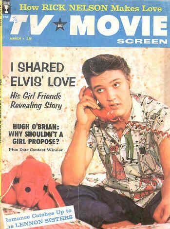 TV AND MOVIE SCREEN magazine side cover March 1959